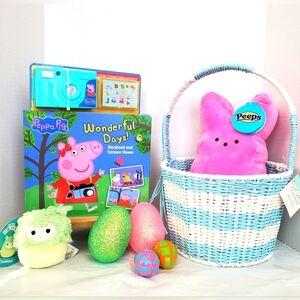 Peppa Pig Storybook and Camera Easter Basket Bundle